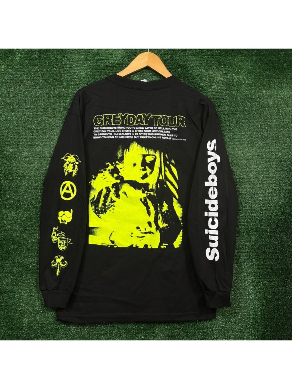 G59 Records x The Suicideboys Grey Day Tour LS Shirt Size Large